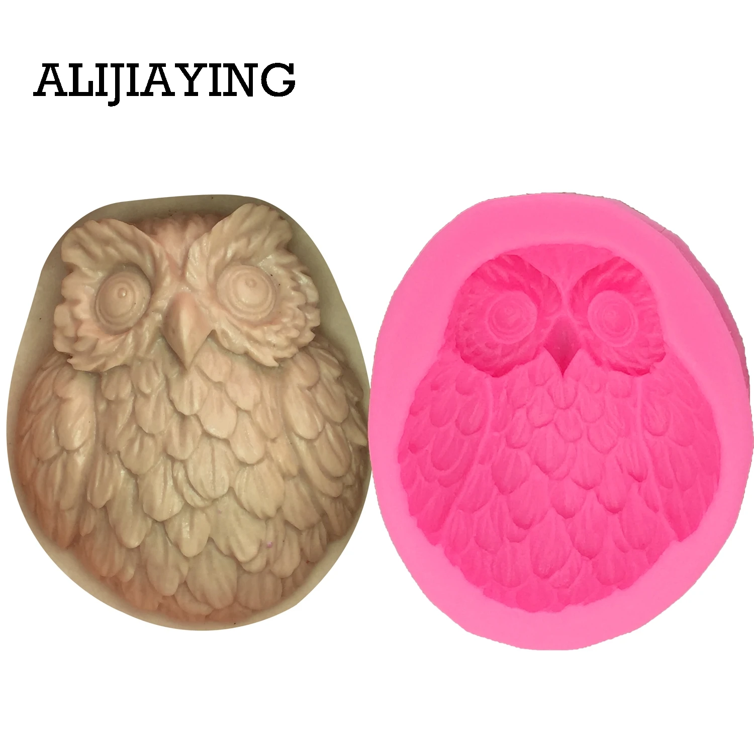 M0870 1Pcs Animal owl Fondant chocolate Silicone Sugarcraft mold cake decorating tools Resin Clay Soap Molds