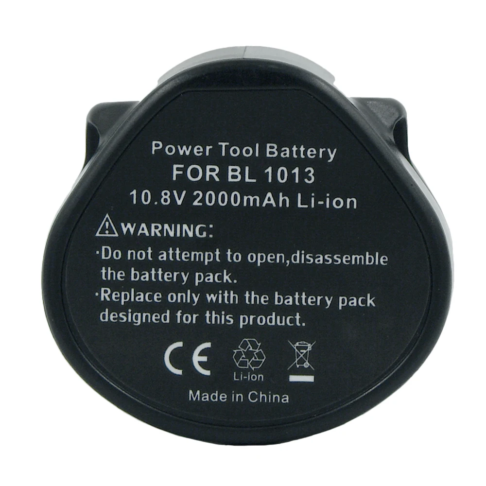 Replacement Rechargeable Lithium Ion Power Tools Battery for Makita 10.8V BL1013 BL1014 2000mAh 2.0 Ah 194550-6 194551-4