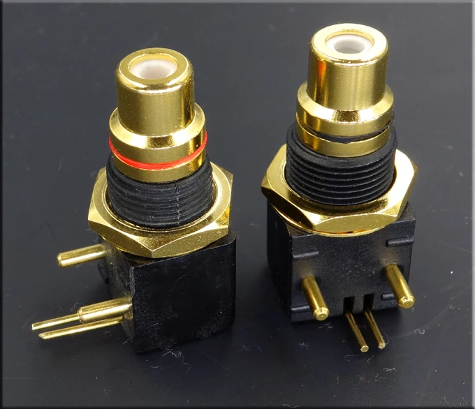 Nut diameter 12.5mm gold plated RCA seat turntable DAC decoder digital coaxial input and output socket