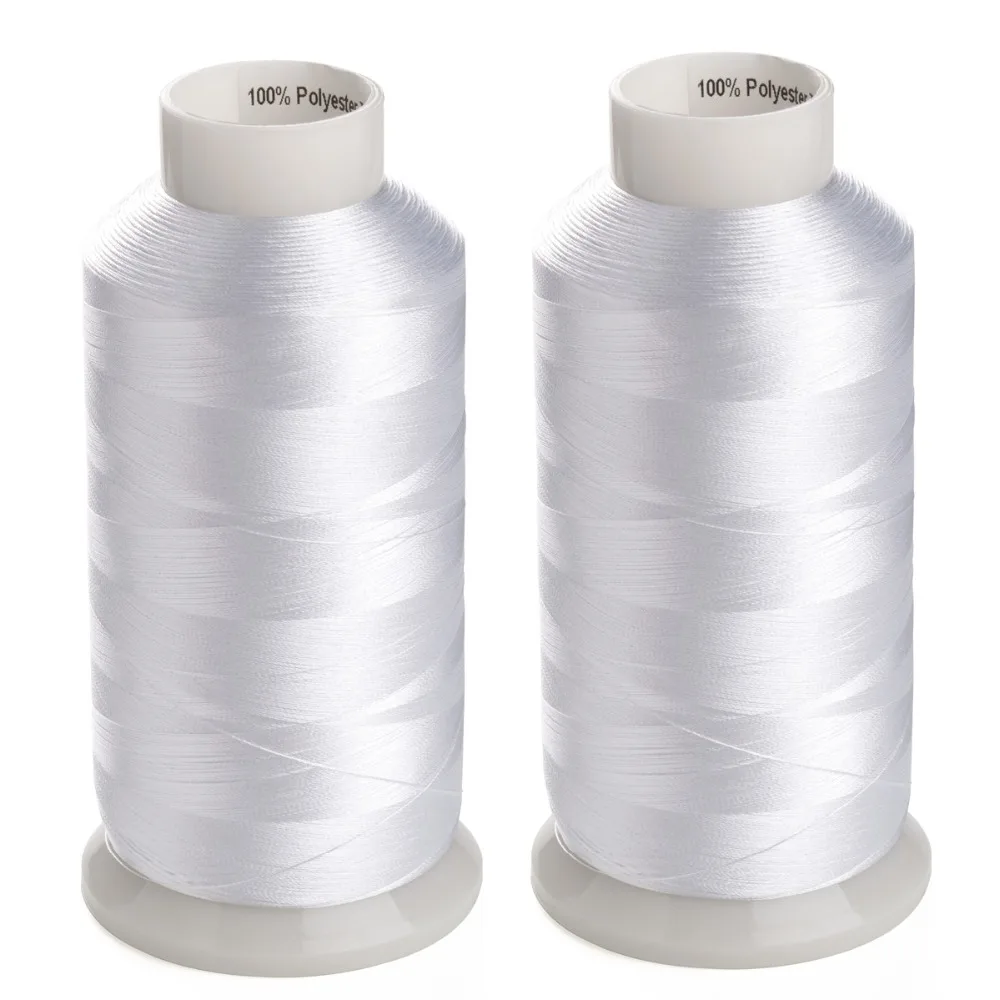 60WT bobbin fill thread with 10000m embroidery bottom thread white color black color bobbin thread for sewing/embroidery machine