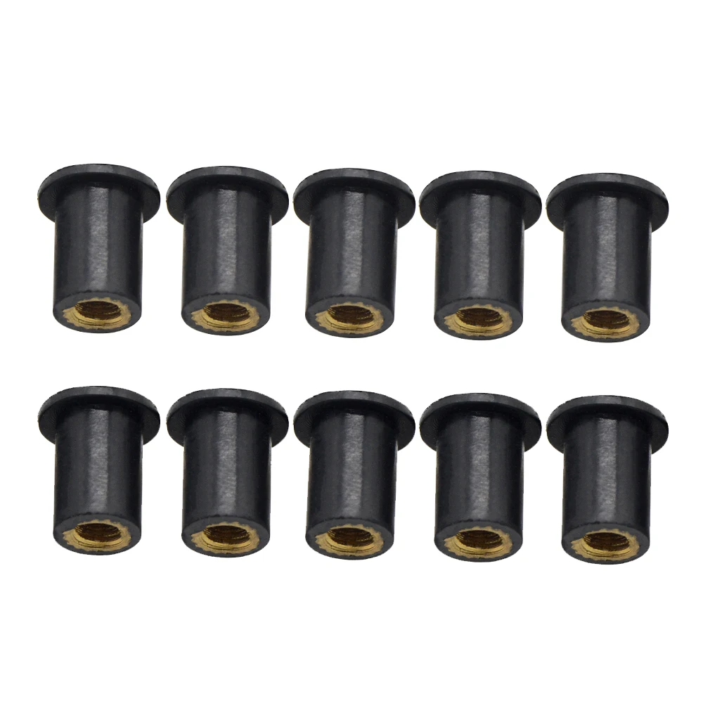 5MM/M5 Motorcycle Accessories rubber well nuts For yamaha suzuki ducati  bmw honda kawasaki 10PCS 15PCS 20PCS