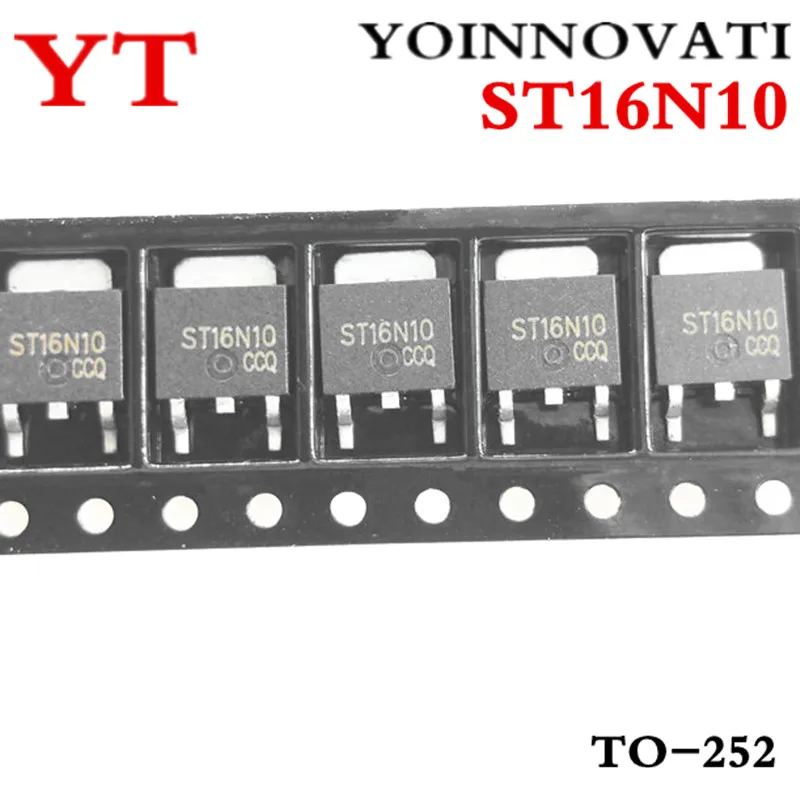 

10pcs/lot ST16N10 16N10 100V 12A TO-252 IC best quality.