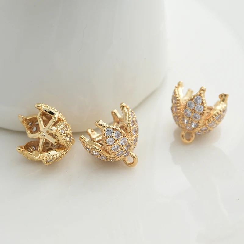 9*9mm Tassel Cap Pendant Charms Accessories for Jewelry Making Diy Handmade Woman Earrings Necklace Gift