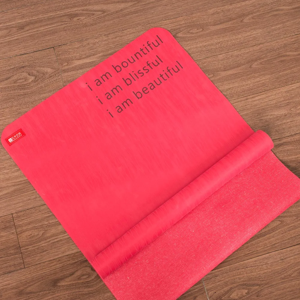 easy to fold anti-slding super thin travel yoga mat in rubber foam