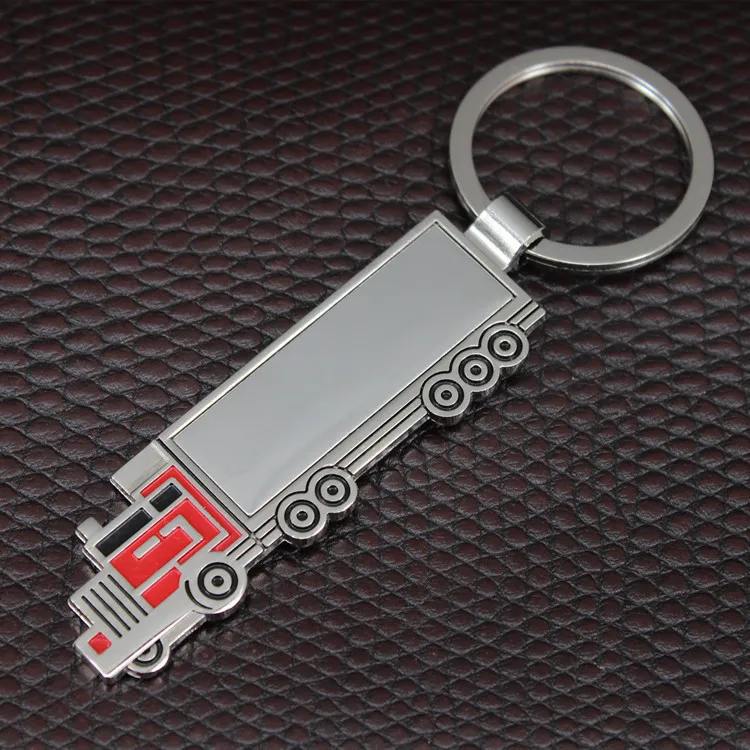 Hot sale truck Pendant Key Chain mini Lorry Model Car Key Ring creative Bag Charm Accessories metal Keychain Gift jewelry K1733