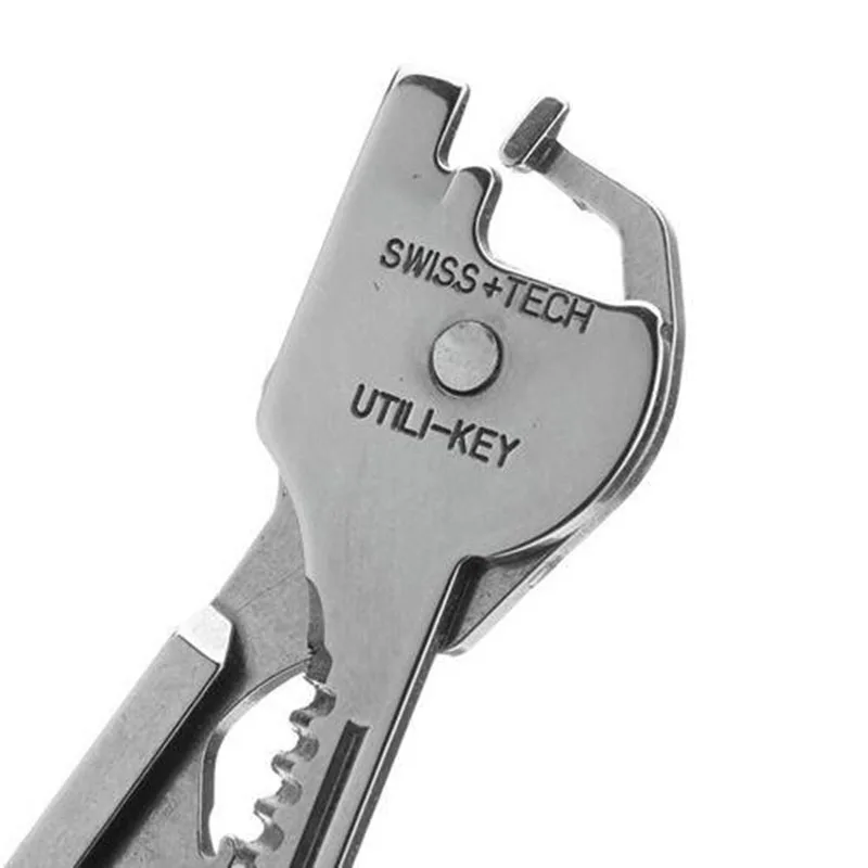 New 6 In 1 Utili-Key Mini Multitool Keyring Key Chain Camping Survival Rescue Pocket Plier Tools