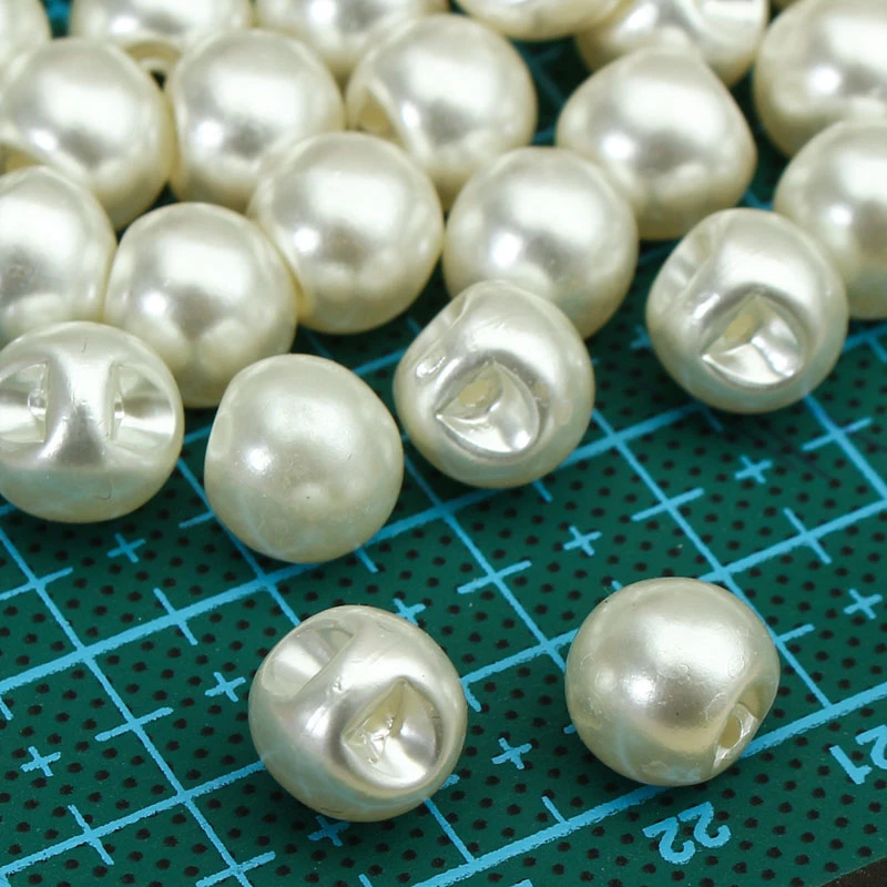 10mm 60pcs/Set Round Sewing Buttons Pearl Buttons for Clothing Sewing Accessories Clothing Scrapbooking Garment DIY Apparel Tool