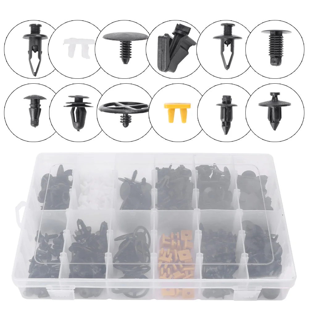 Rivet Door Panel Fender Liner Car Body Fender Bumper Retainer Fastener Clip Assortment Kit 12 Sizes For Nissan