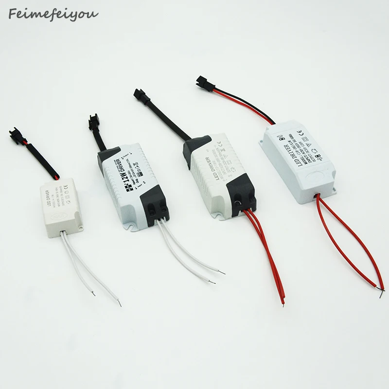 4-24W Safe Plastic Shell LED Driver Input AC90-265V Light Transformer Constant Current 300mA Power Supply Adapter for Led Lamps