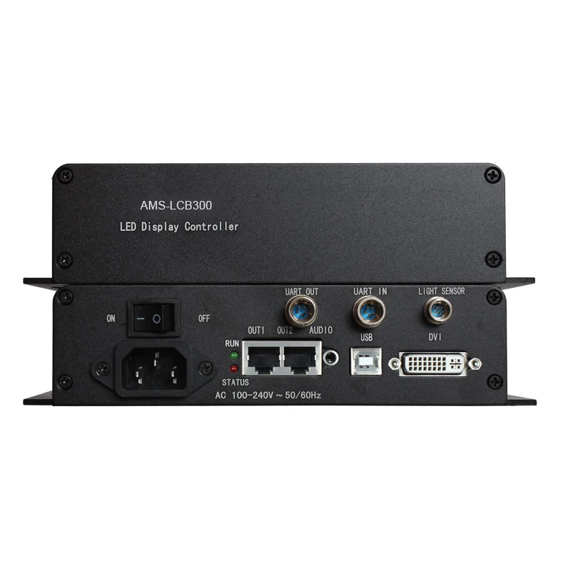 Caja de envío externa led LCB300 (con tarjeta msd300) como el controlador novastar mctrl300 para pantalla de módulo led