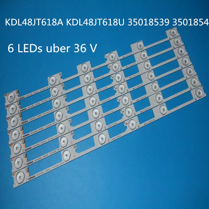 

100% NEW neue led-hintergrundbeleuchtung bar streifen for KONKA KDL48JT618A KDL48JT618U 35018539 35018540 6 LEDS (6 V) 442mm