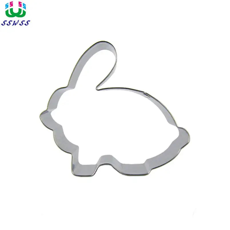 Hare Shape Cookie Cutter Biscuit Press Stamp Embosser Sugar Pasty Cake DIY Baking Mould restaurant Accesorios Baking tools