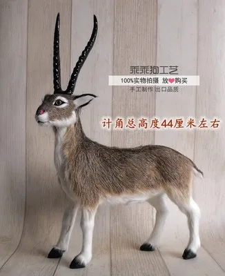 simulation cute antelope model polyethylene&furs antelope model home decoration props ,model gift d821