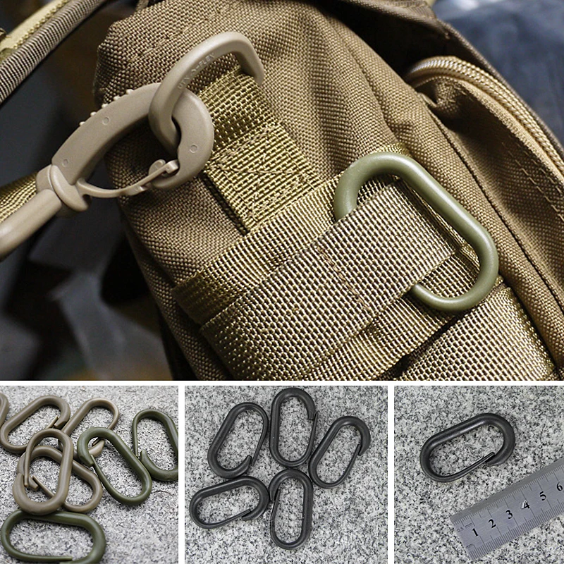 webbing Tactical molle attach Backpack Quickdraw Carabiner Clip Clasp Hook Hang Snap Buckle web webdom Camp Hike Outdoor travel