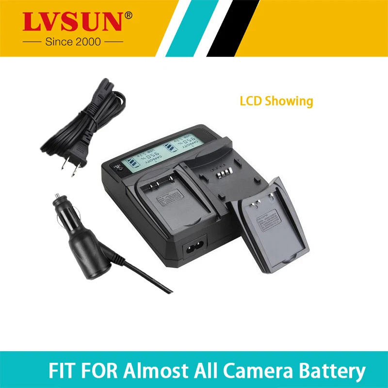 LVSUN NP-140 NP140 Battery dual Car + Desktop Charger For FUJIFILM FUJI FinePix S100FS S200EXR NE With LCD Display Free Shipping