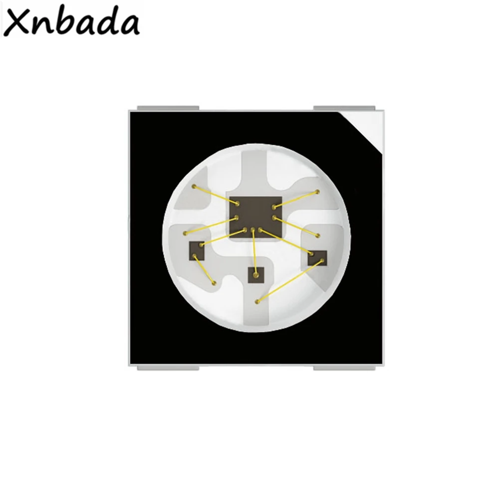 10~1000PCS WS2812B Led Chip WS2812 Black/White Version(4Pin) RGB Smart Individually Addressable Digital DC5V