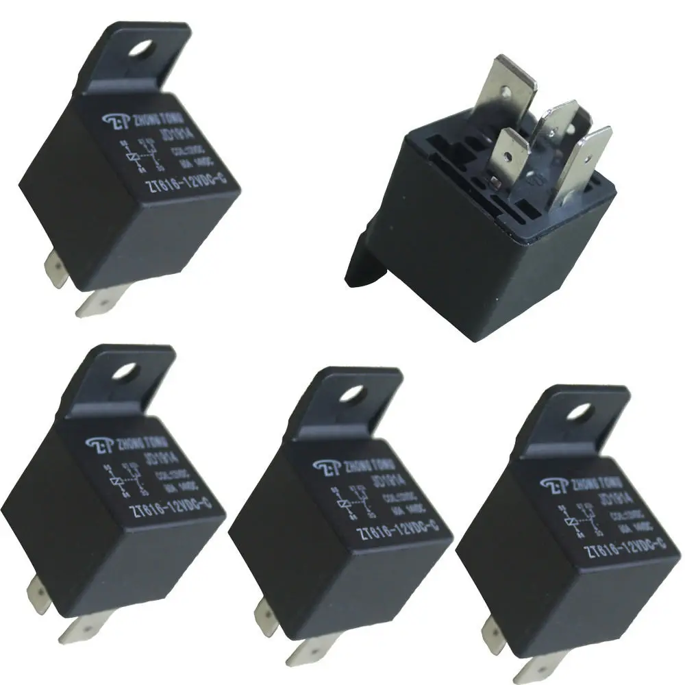 

EE support 5 X Car Truck Auto Automotive DC 12V 100A 100 AMP SPDT Relay Relays 5 Pin 5P Universal Car Styling