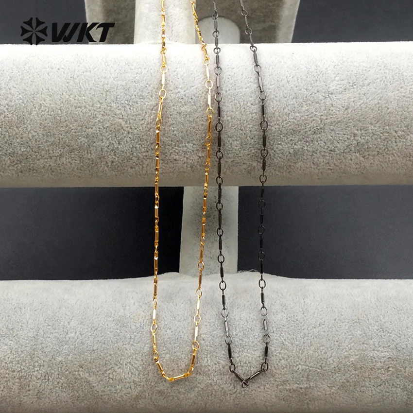 

WT-N1065 WKT Wholesale New Coming Stick Brass Chain Jewelry Unique Design For Necklace Chain