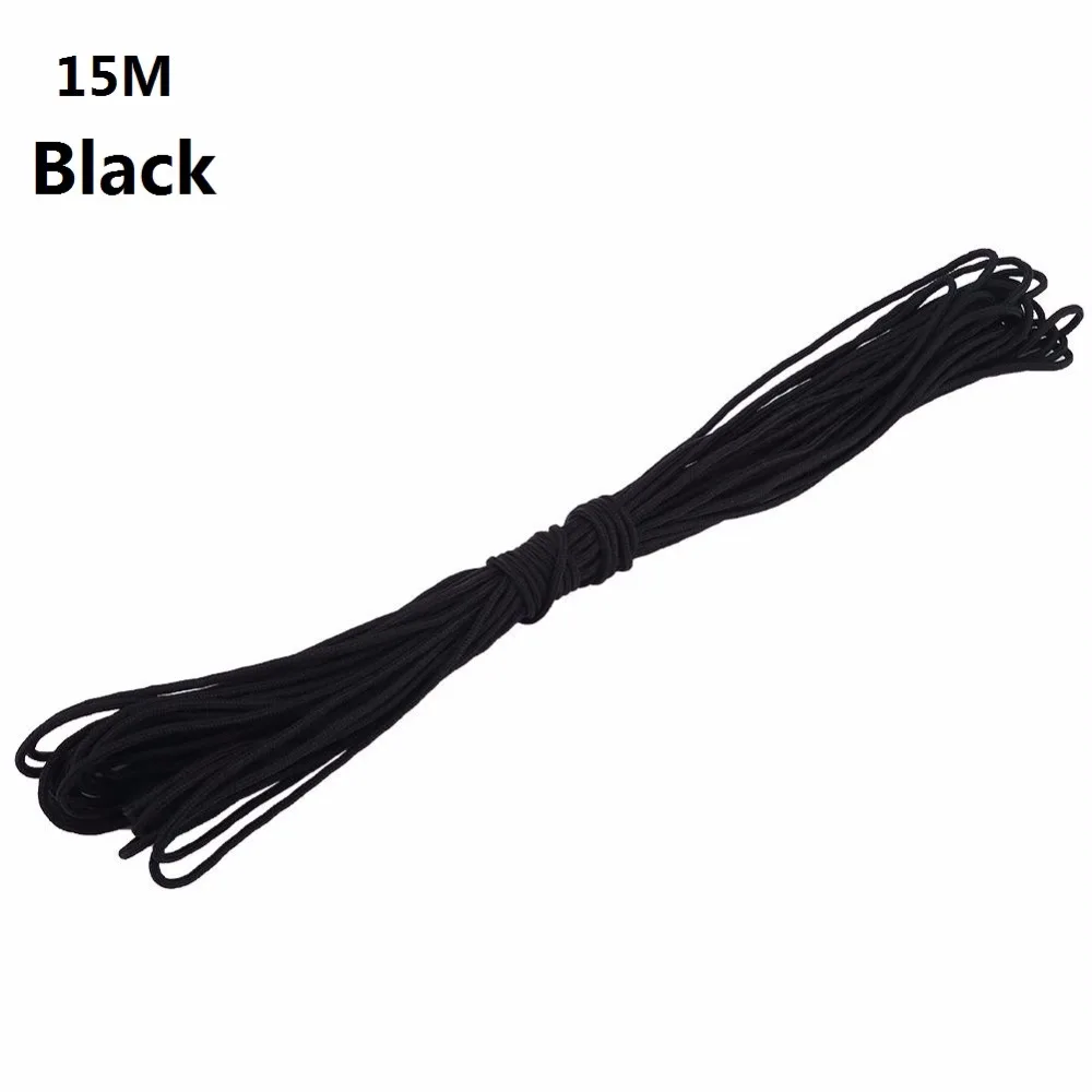 15/31/100M 2mm Dia Single Strand Survival Paracord 550 Parachute Cord Tinder Outdoor Hiking Camping Clothes line Tying Rope