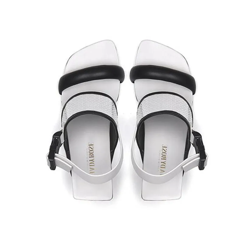 Design Women White Mesh Sandals 8cm Fretwork Heels Ladies Summer Pumps Gladiator Strap Dress Wedding Shoes Woman Beach Sandalias