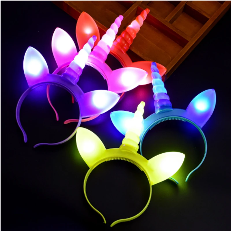 Rave Led Headband Light Up Flashing Headband Christmas led Headband Light Gifts for The New Year Party Supplies Glowing Headband