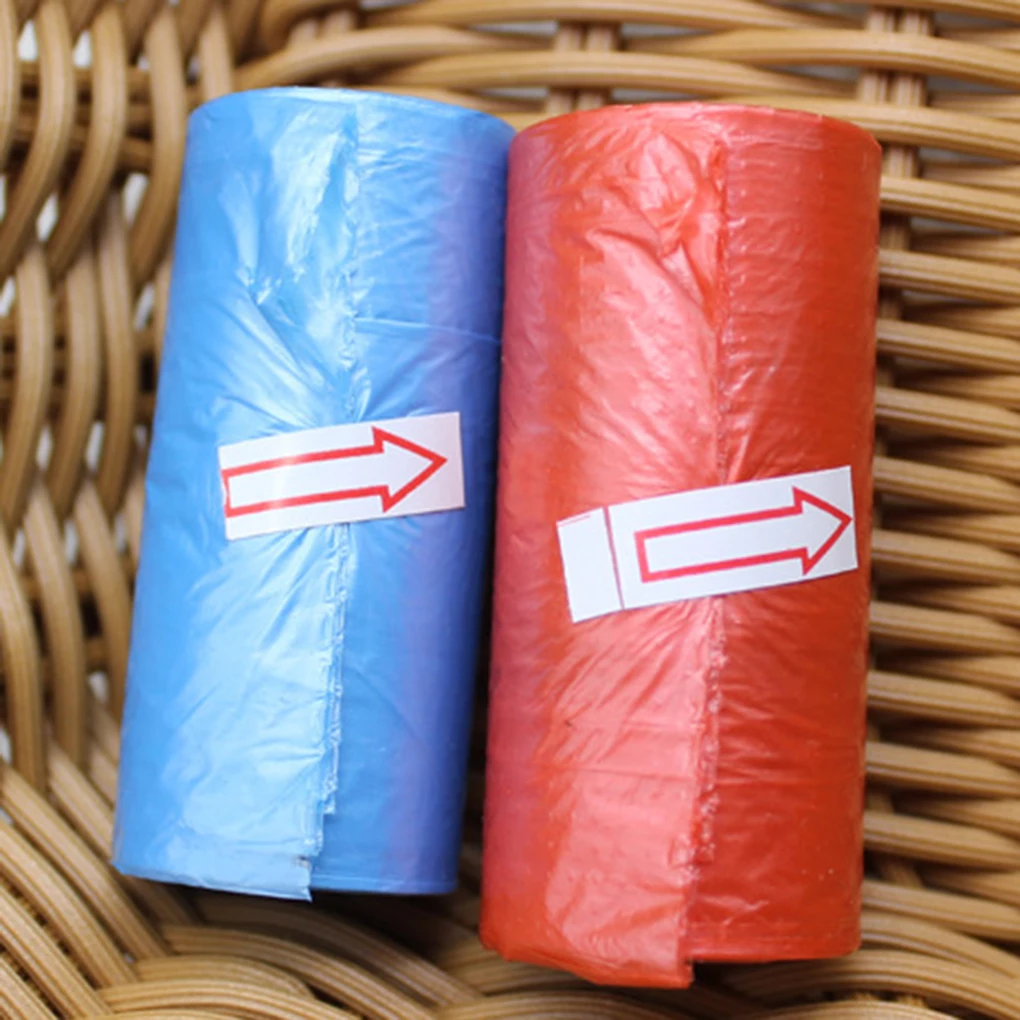 15PCS Roll Rubbish Bags Liners Bag Restaurant Supply Color Random