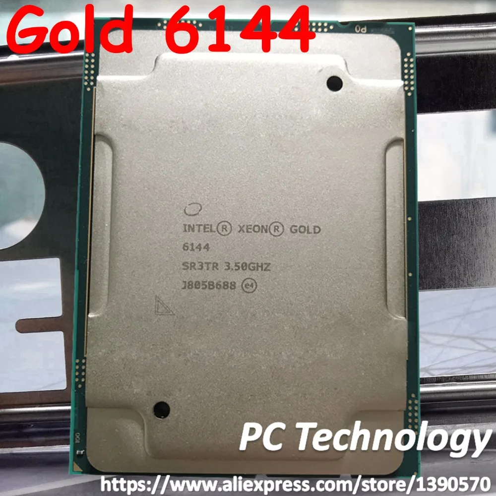 Original Intel Xeon Gold 6144 SR3TR Gold6144 Processor 24.75M Cache 3.50GHz 8-cores 150W LGA3647 CPU free shipping