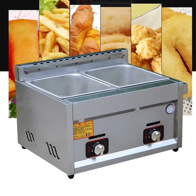 Gas heating stainless steel fryer fried chichen KFC potato frying machine  ZF