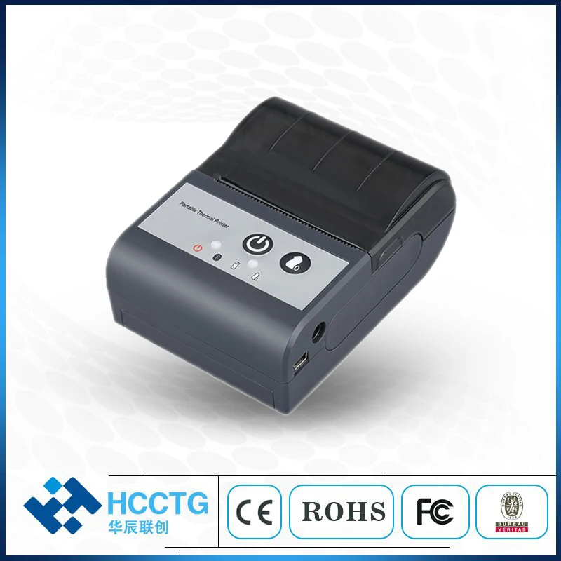Mini 58 Mm Bluetooth Handheld Ponsel Thermal Printer Portabel HCC-T2P