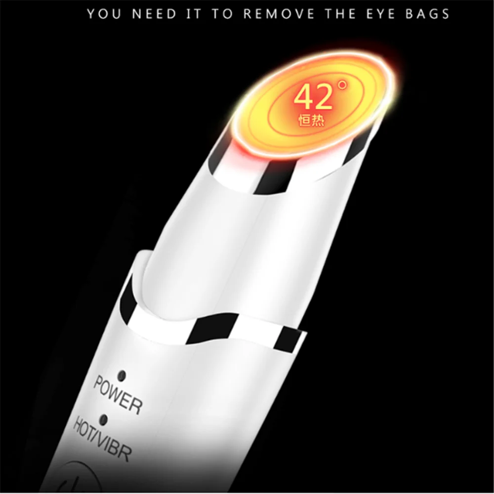 Vibratore ricaricabile Labbra per gli occhi Massaggio Antietà Rughe Cerchio scuro Rimozione Lifting del viso Ringiovanimento Massaggiatore per la cura della pelle