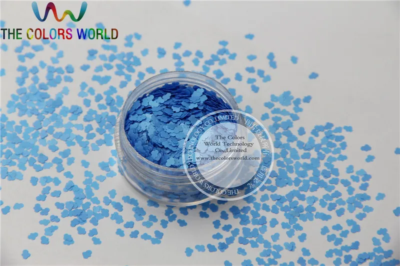 Solvent resistant Sparkles- Neon Blue Color Cloud-shaped Glitter Confetti for Nail Polish and DIY decoration 1Pack =50g