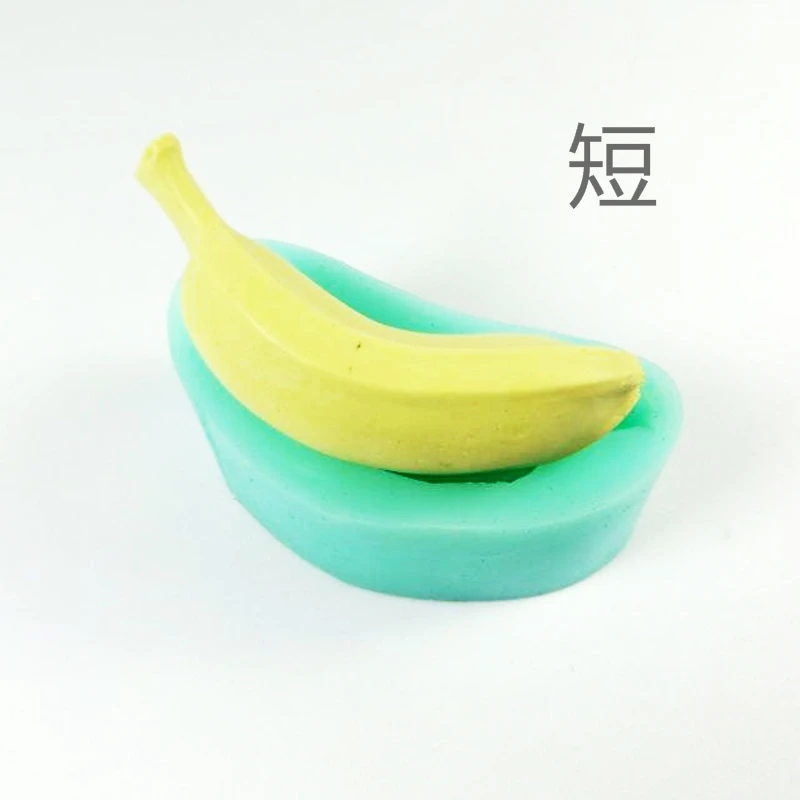 Mold Silicone Fruit Molds Banana Shape Silicone Forms 3d Molds Short Or Long Two Size Handmade Soap Molds Cake Decorations Mould