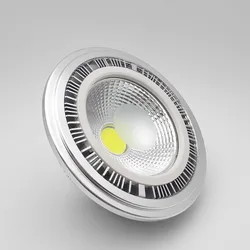 Wysoka moc ściemniania GU10 15W ciepła zimna biała kolba AR111 reflektory LED ES111 oprawka wpuszczana LED G53 AR111 lampa z żarówką LED 85-25V 12V