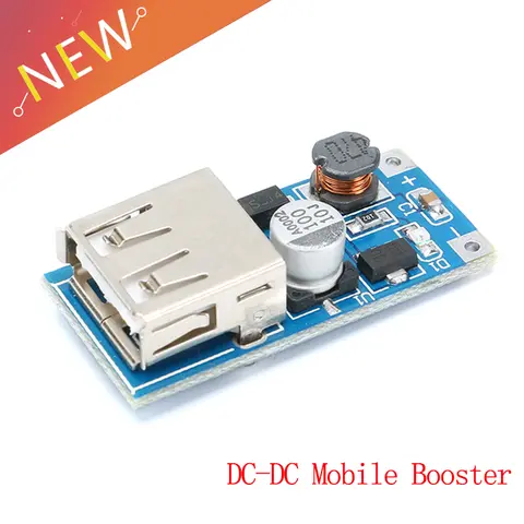 높은 전환! DC-DC USB 스텝 업 파워 부스트 모듈, PFM 제어 미니 모바일 부스터, 0.9V-5V ~ 5V 600mA