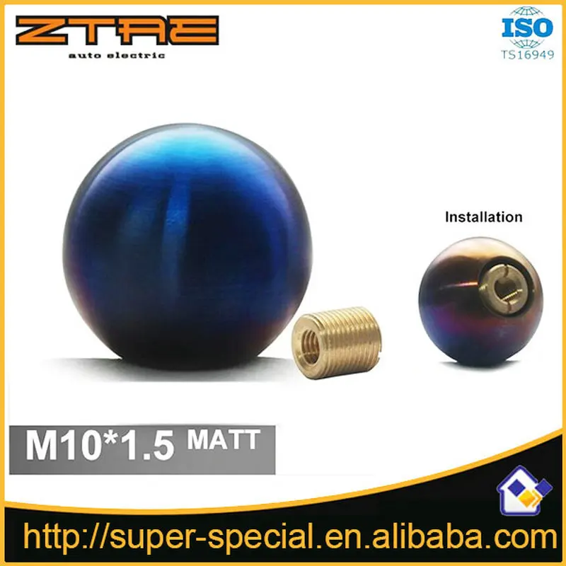 

Universal Matt M10 * 1.5 Spherical 5 Speed Manual Car Auto CNC Titanium Shifter Gear Stick Shift Knob