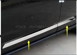 For Jeep Compass  2012 2013 2014 2015 ABS Chrome Side Door body molding bottom Cover Trim