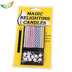 Gadget de cumpleaรฑos eterno, velas mรกgicas, juguete Tricky, regalo divertido para aliviar el Dรญa de los inocentes, broma, juguetes de broma