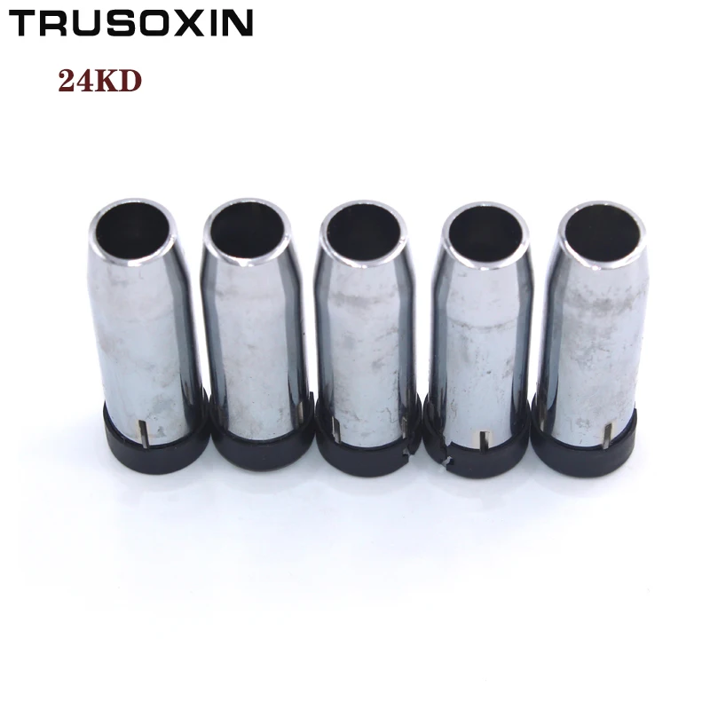 

5 Pcs Stainless Steel Shield Cups of 24KD MAG MIG Welding Torch MAG CO2 Welding Machine/Tools Accessories