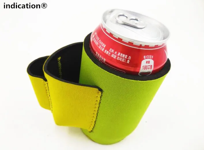 

200 pcs/lot With Cigarette case bag and Lighters pocket Stubby holder Neoprene Can Coolers For Beer Cans Wedding And Night Party