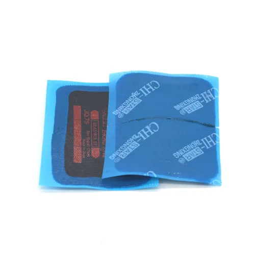 Imagen 2 del producto Kit de parches para reparación de neumáticos, herramientas de ciclismo, parche meridiano para reparación de neumáticos de coches, camión con llave, 20 piezas, 55x75mm