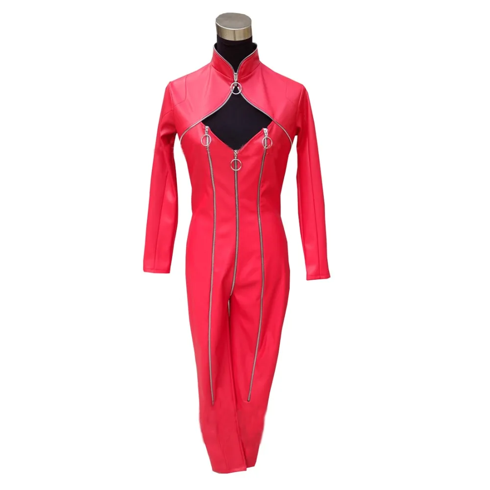 2017 Persona 5 Anne Takamaki Kaitou Trang Phục Hóa Trang PU Người Phụ Nữ Áo Liền Quần Đỏ Bodysuit Halloween Giáng Sinh Đồng Nhất Tùy Chỉnh