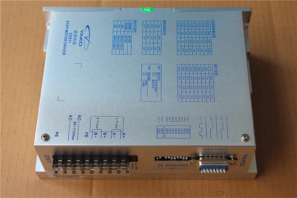 2D811 YAKOTEC NEMA42 NEMA52 2phase stepper motor driver 110VAC 8A CNC Router