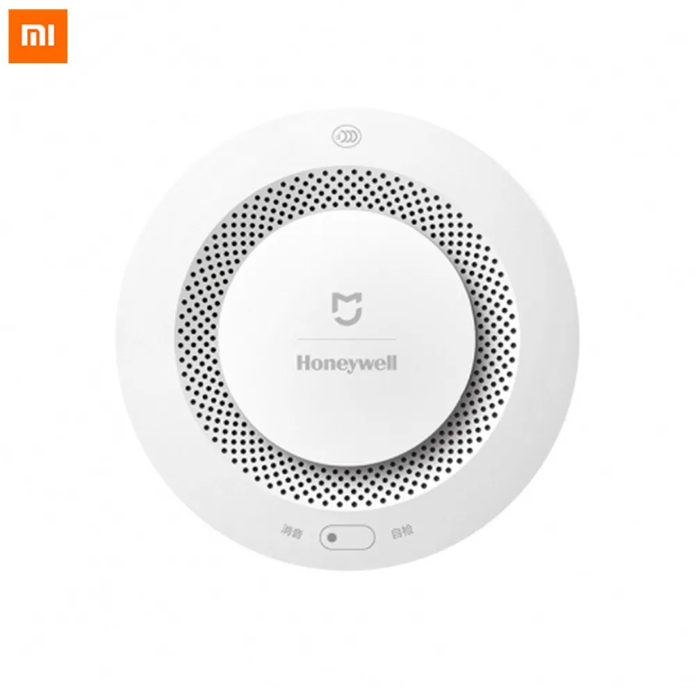 

Original Xiaomi Mijia Honeywell Fire Alarm Detector Audible And Visual Alarm Work With Gateway Smoke Detector Smart Home Remote