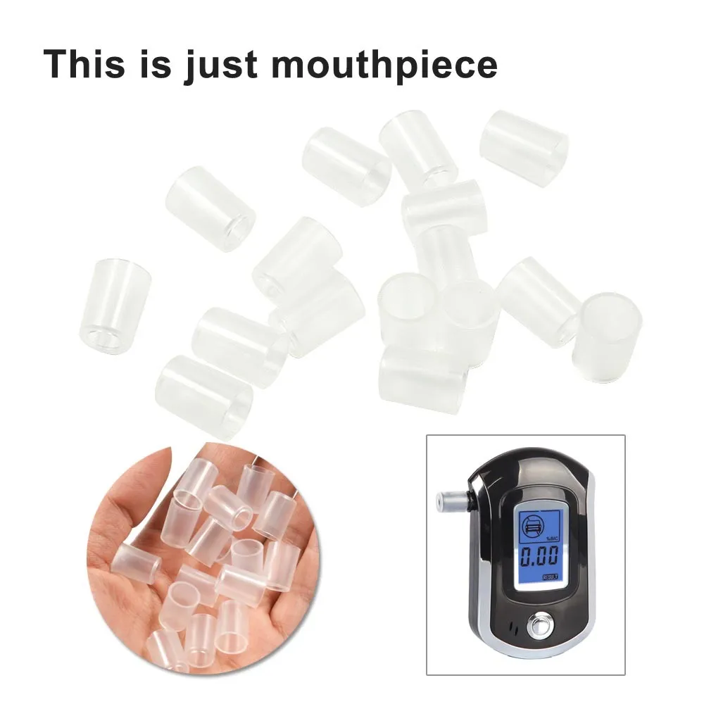 50pcs/bag Mouthpieces for Breath Alcohol Breathalyzer Tester Digital LCD Analyzer