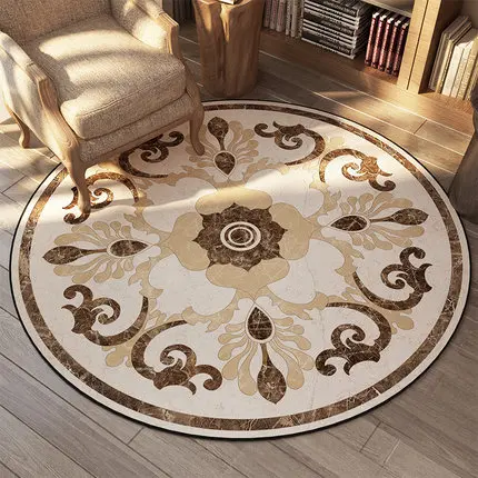 American Style Mosaic Round Carpet, Bedroom Sofa, Coffee Table, Study Balcony, Hanging Basket, Computer Swivel Chair Rug