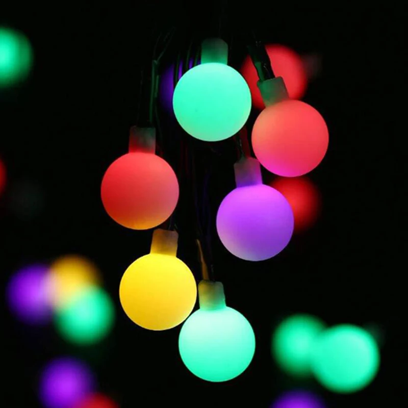 Solar Power String Lights 7M/50LED Ball Christmas Lights Solar Lighting Indoor/Outdoor Waterproof Party Decoration