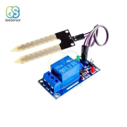 DC 12V Soil Moisture Sensor Relay Control Module Hygrometer Measure Tools Automatic Watering Humidity Starting Switch