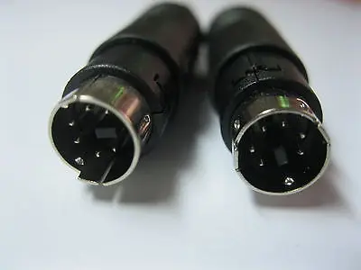 80 sztuk złącze wtykowe DIN 6 Pin Mini w/uchwyt z tworzywa sztucznego