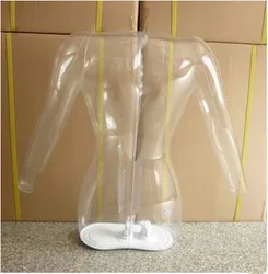 Free Shipping!!Fashionable Clear Transparent Inflatable Mannequin Inflatable Manikin Hot Sale