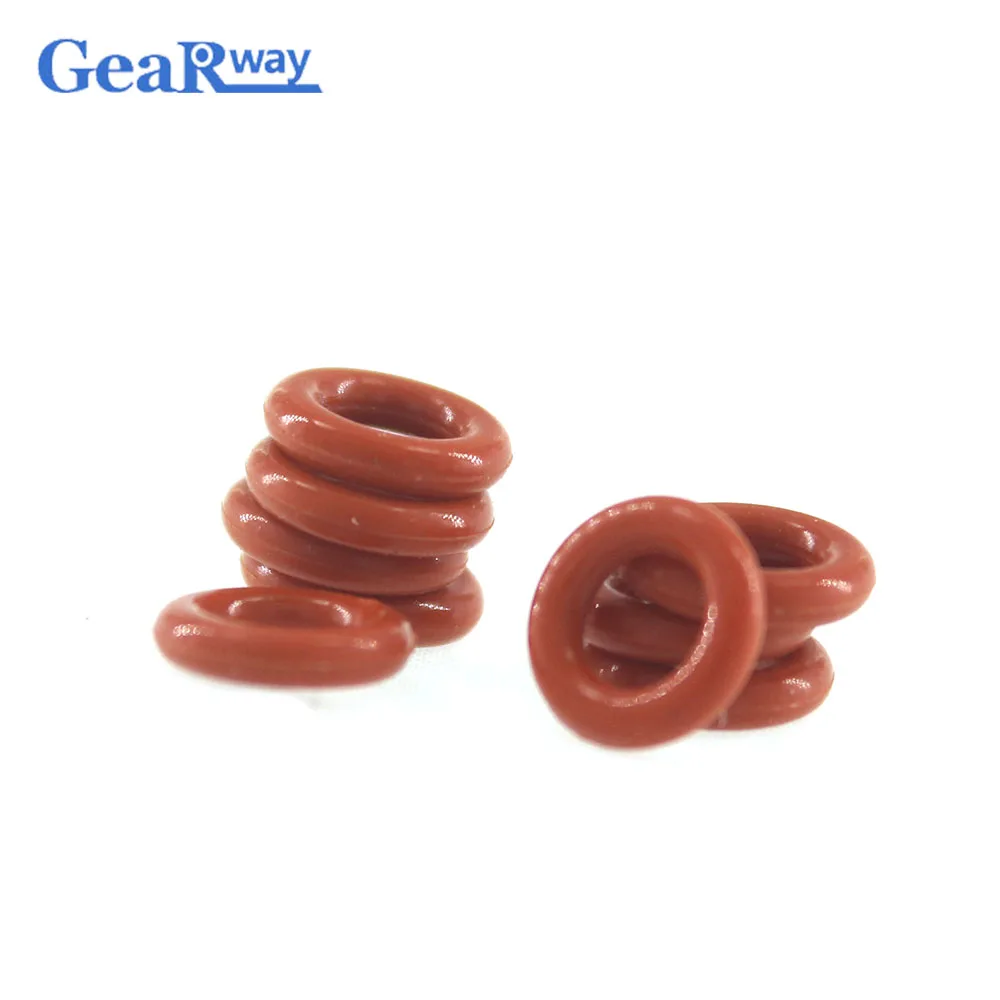 Red Silicon O Ring Seal 2.4 mm CS O-ring Seal Gasket 8/9/10/11/12/13/14/15/27/28mm OD VMQ Good Elasticity O Type Ring Seals